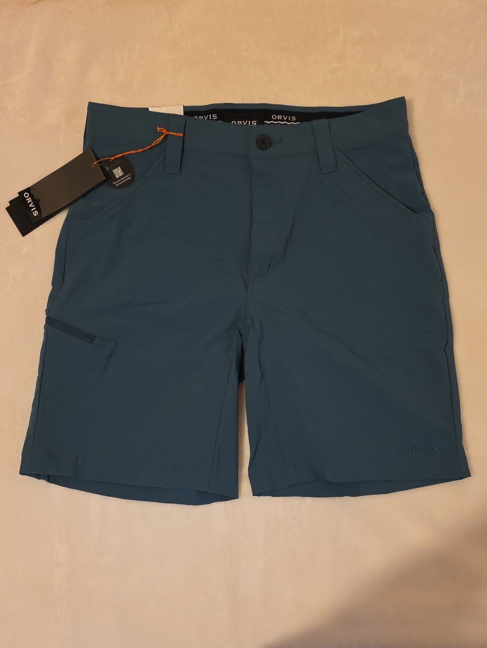 Orvis Men's Teal Outdoor Performance Shorts Size: 30w